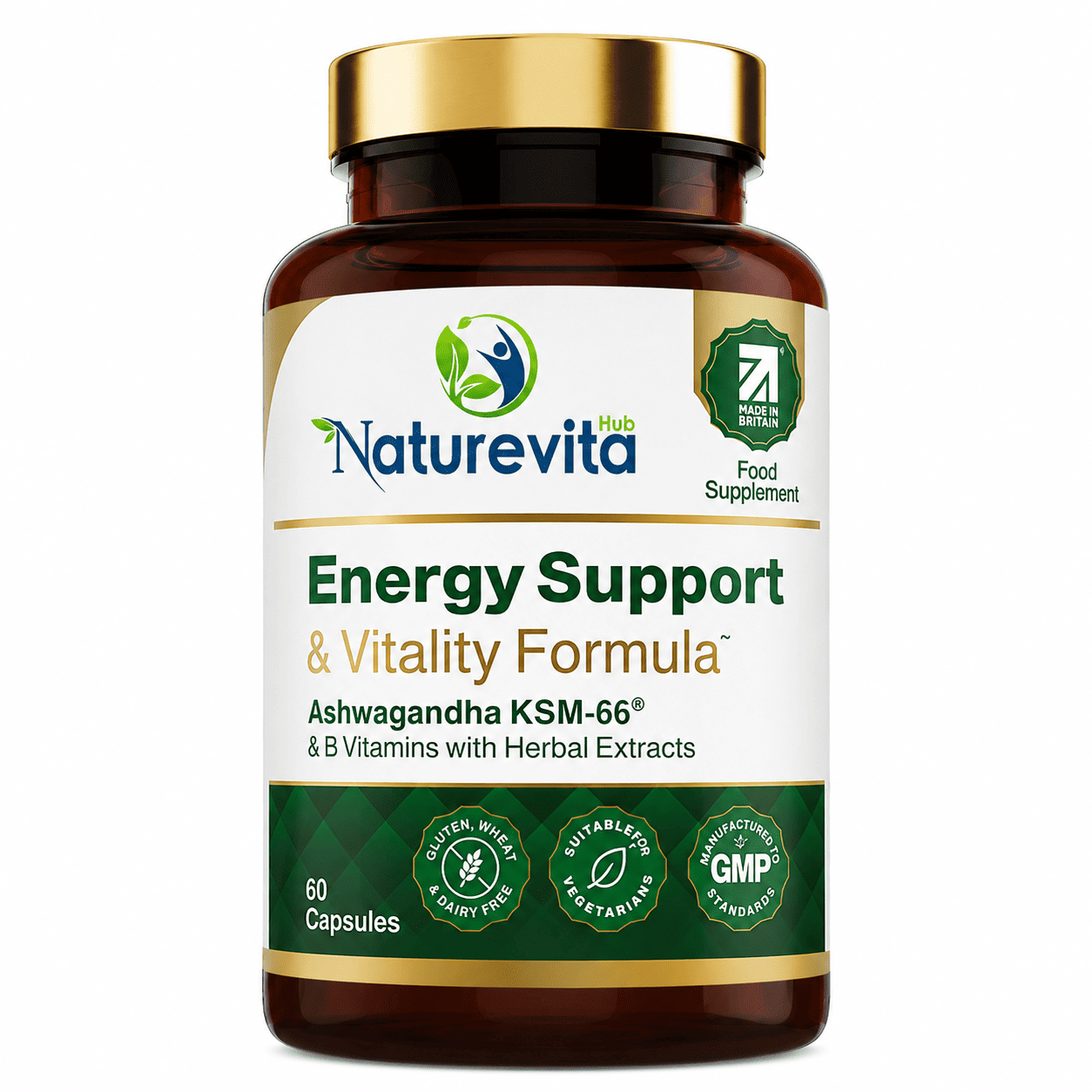 Ashwagandha & B Vitamins Herbal Capsules
